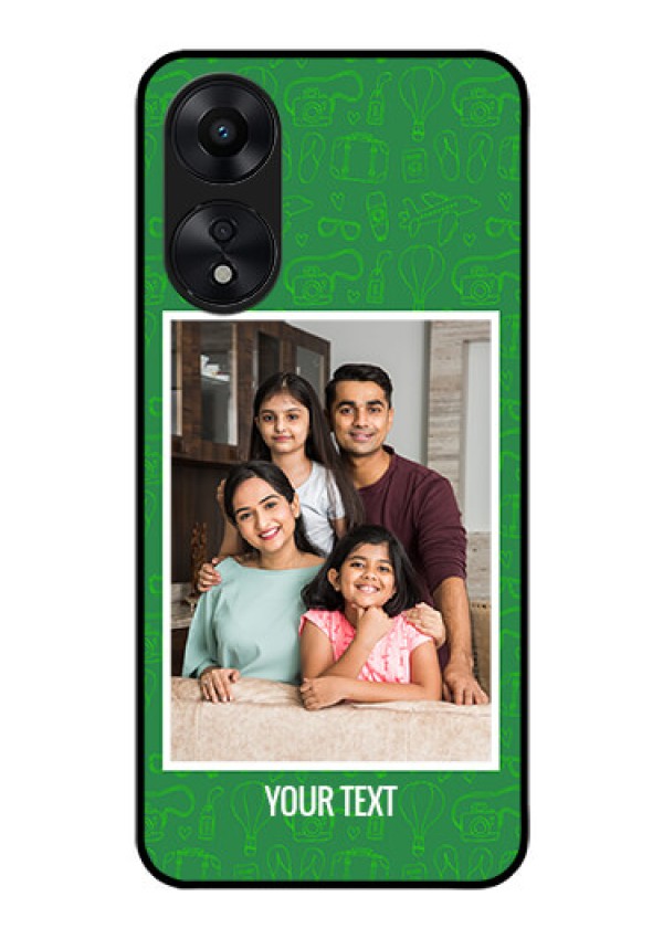 Oppo A78 5G Personalized Glass Phone Case - Picture Upload Design