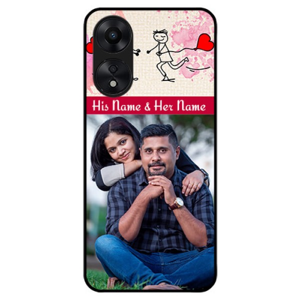 Oppo A78 5G Photo Printing on Glass Case - You and Me Case Design