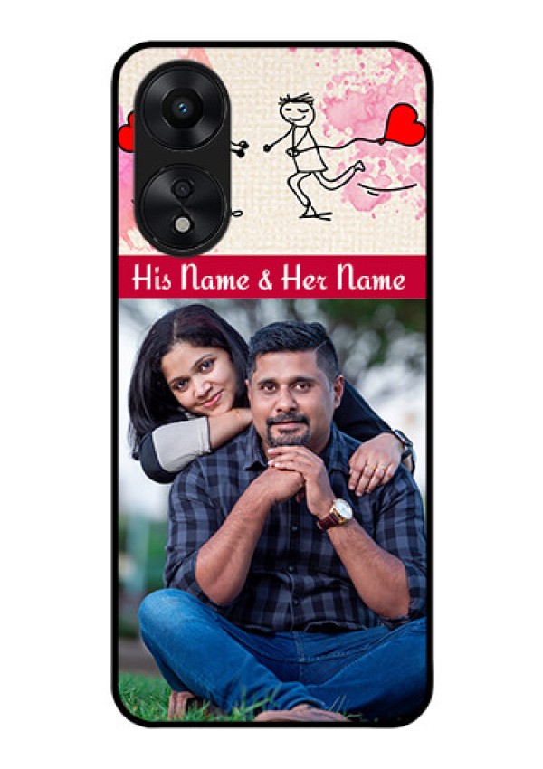 Oppo A78 5G Photo Printing on Glass Case - You and Me Case Design