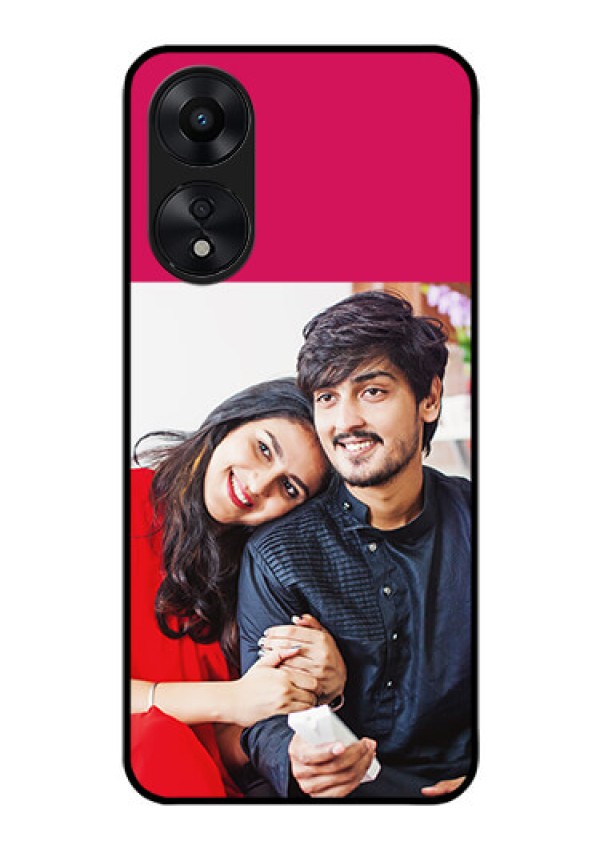 Oppo A78 5G Custom Glass Mobile Case - Anniversary Cover Design