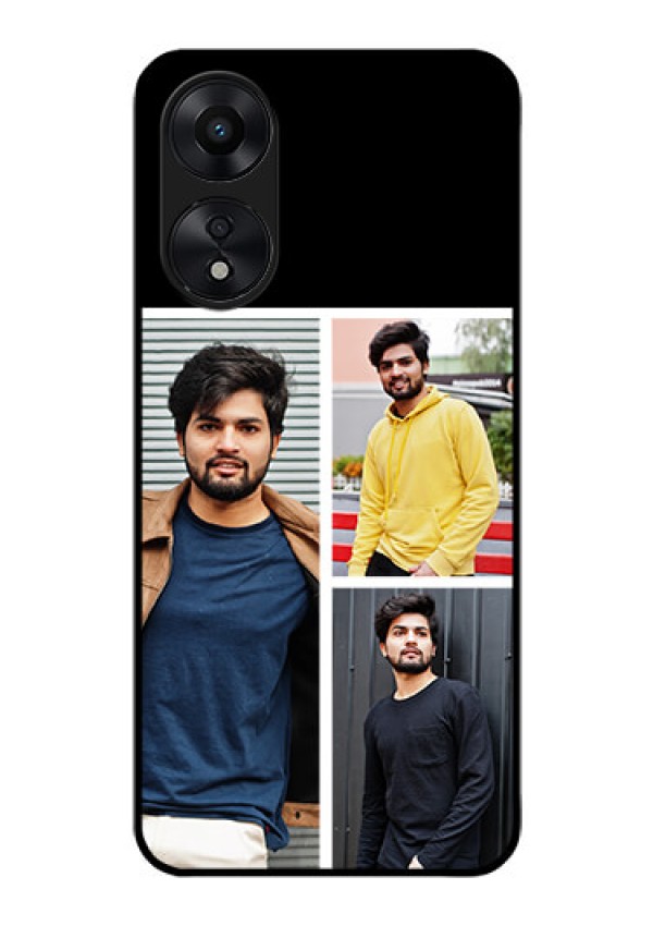 Oppo A78 5G Photo Printing on Glass Case - Upload Multiple Picture Design