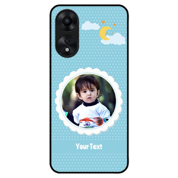 Oppo A78 5G Personalised Glass Phone Case - Violet Pattern Design