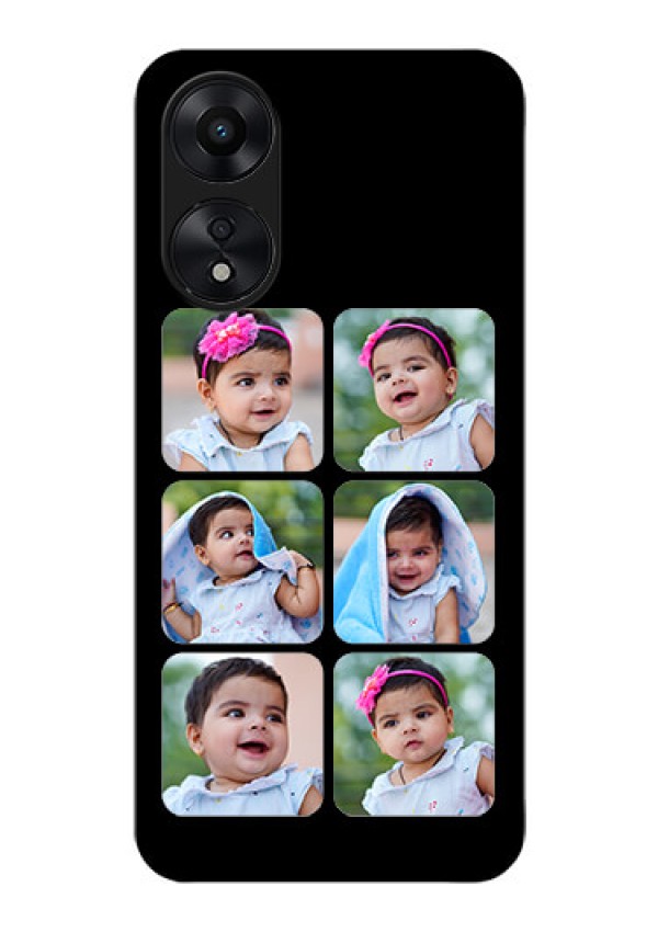 Oppo A78 5G Photo Printing on Glass Case - Multiple Pictures Design