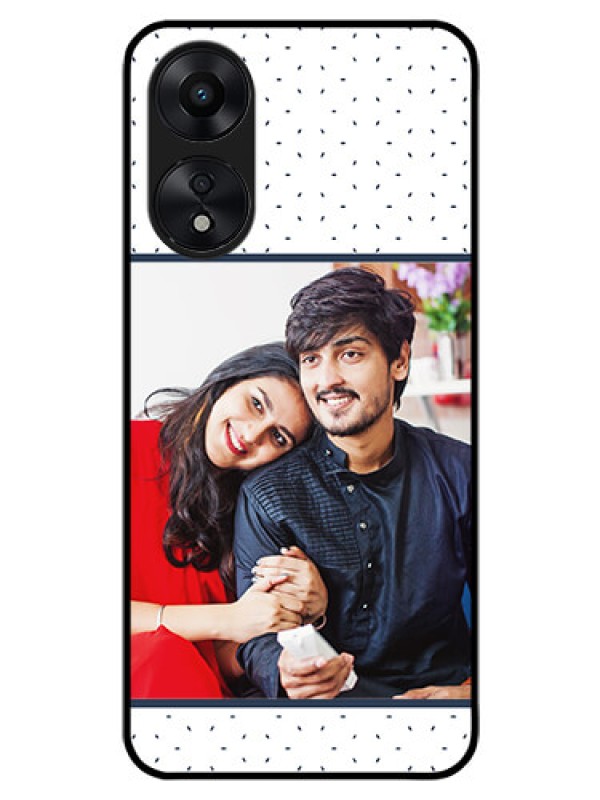 Custom Oppo A78 5G Personalized Glass Phone Case - Premium Dot Design