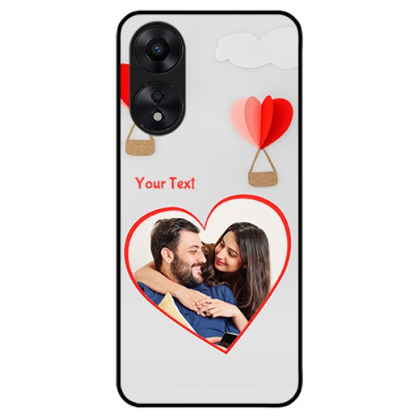 Oppo A78 5G Custom Glass Mobile Case - Parachute Love Design