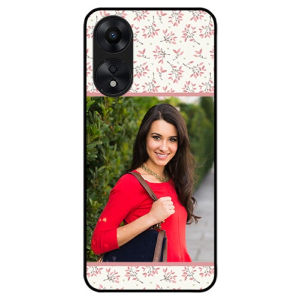 Oppo A78 5G Custom Glass Phone Case - Premium Floral Design
