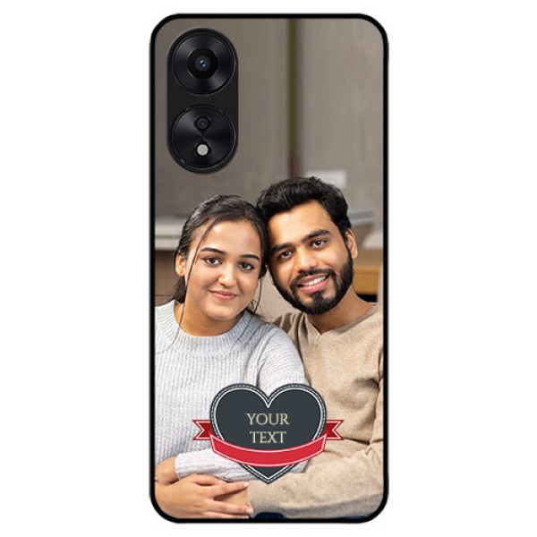 Oppo A78 5G Custom Glass Phone Case - Just Married Couple Design