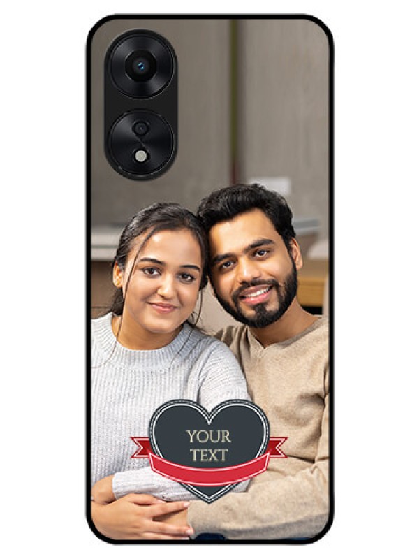 Custom Oppo A78 5G Custom Glass Phone Case - Just Married Couple Design