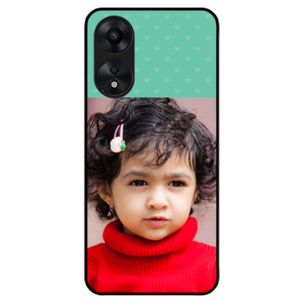 Oppo A78 5G Custom Glass Phone Case - Lovers Picture Design