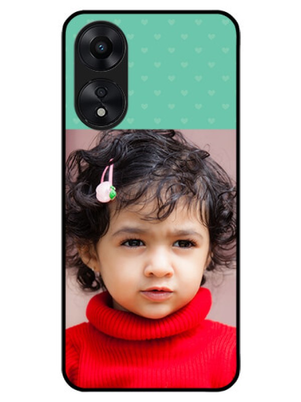 Custom Oppo A78 5G Custom Glass Phone Case - Lovers Picture Design