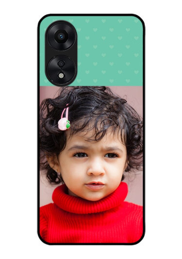 Oppo A78 5G Custom Glass Phone Case - Lovers Picture Design