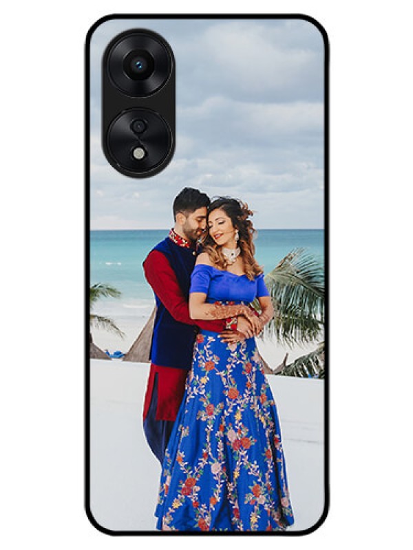 Custom Oppo A78 5G Photo Printing on Glass Case - Upload Full Picture Design