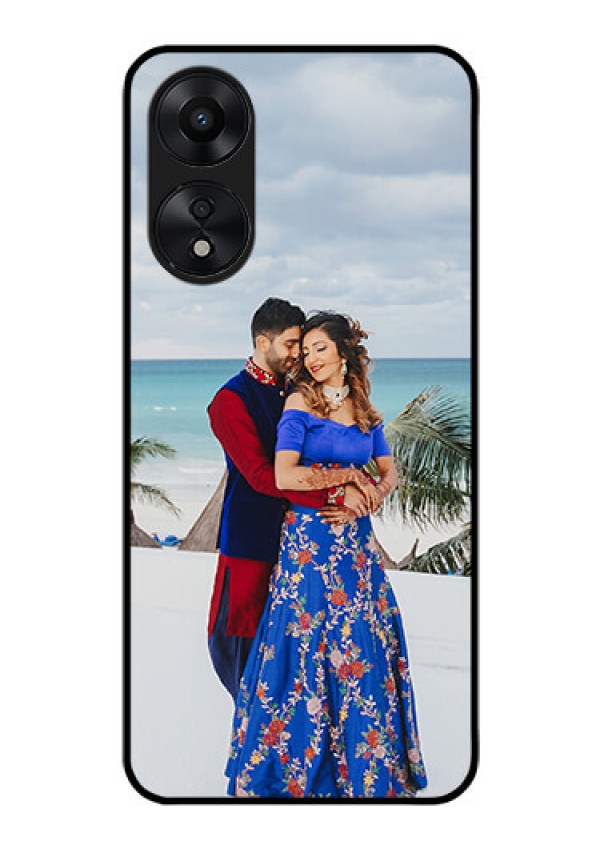 Oppo A78 5G Photo Printing on Glass Case - Upload Full Picture Design