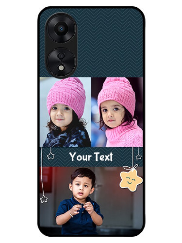 Custom Oppo A78 5G Custom Glass Mobile Case - Hanging Stars Design