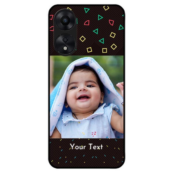 Oppo A78 5G Custom Glass Phone Case - with confetti birthday design Oppo A78 5G Custom Glass Phone Case - with confetti birthday design