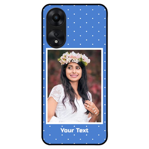 Oppo A78 5G Photo Printing on Glass Case - Polka dots design