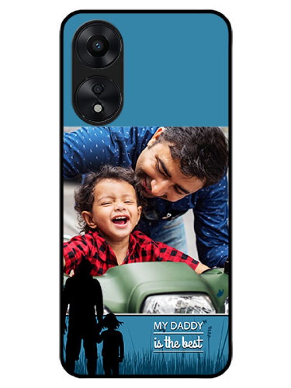 Custom Oppo A78 5G Custom Glass Mobile Case - Best dad design