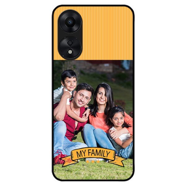 Oppo A78 5G Custom Glass Phone Case - My Family Design