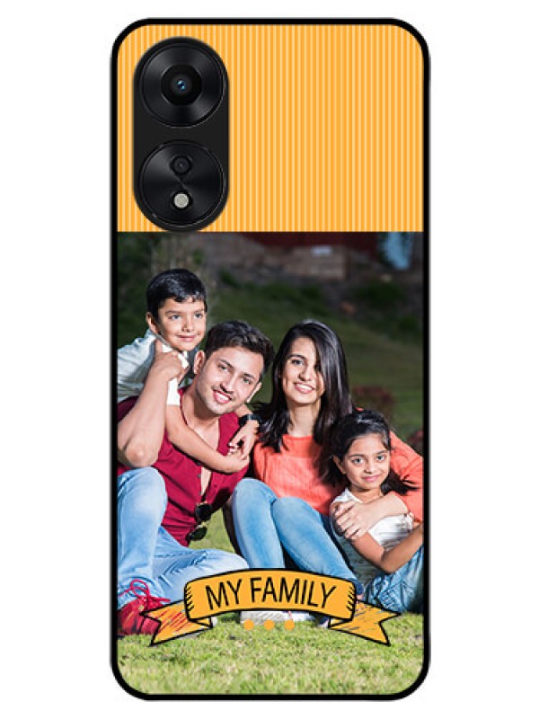 Custom Oppo A78 5G Custom Glass Phone Case - My Family Design