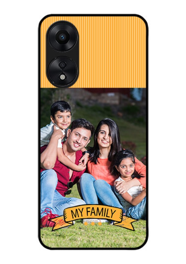 Oppo A78 5G Custom Glass Phone Case - My Family Design