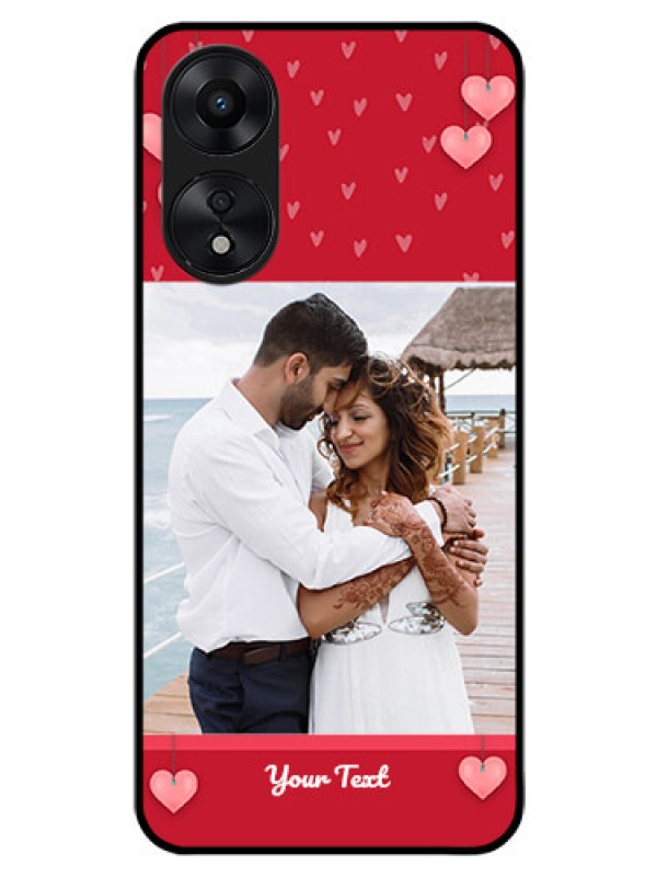 Custom Oppo A78 5G Custom Glass Phone Case - Valentines Day Design