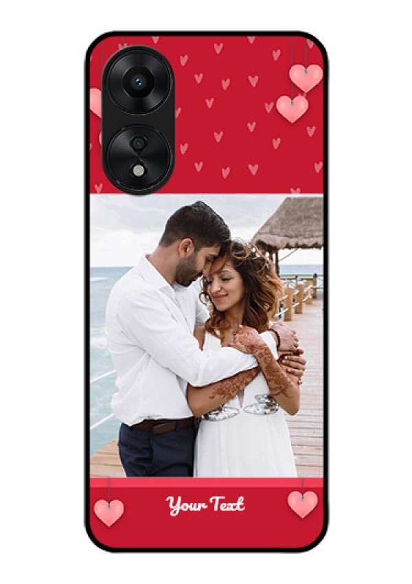Oppo A78 5G Custom Glass Phone Case - Valentines Day Design