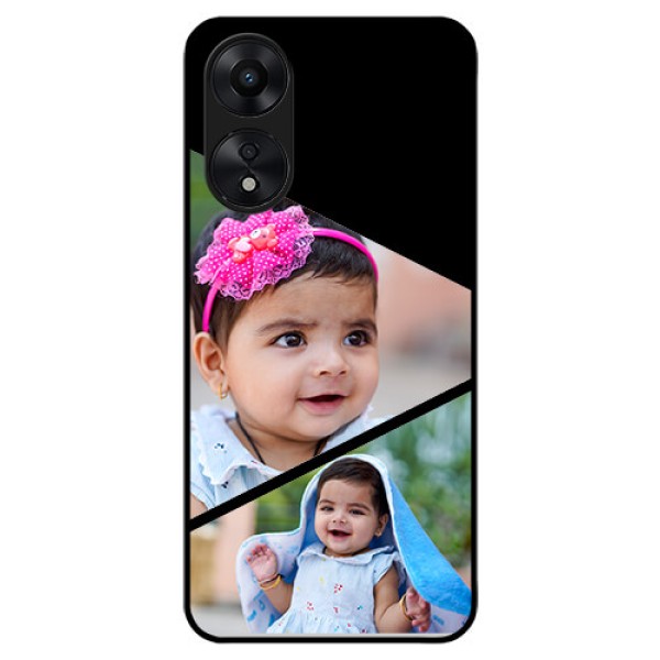 Oppo A78 5G Custom Glass Phone Case - Semi Cut Design
