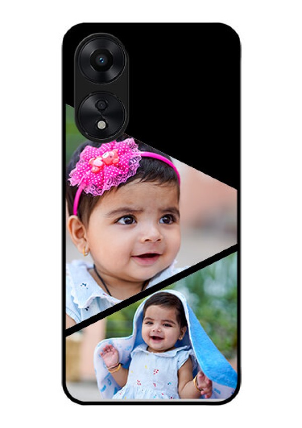 Oppo A78 5G Custom Glass Phone Case - Semi Cut Design