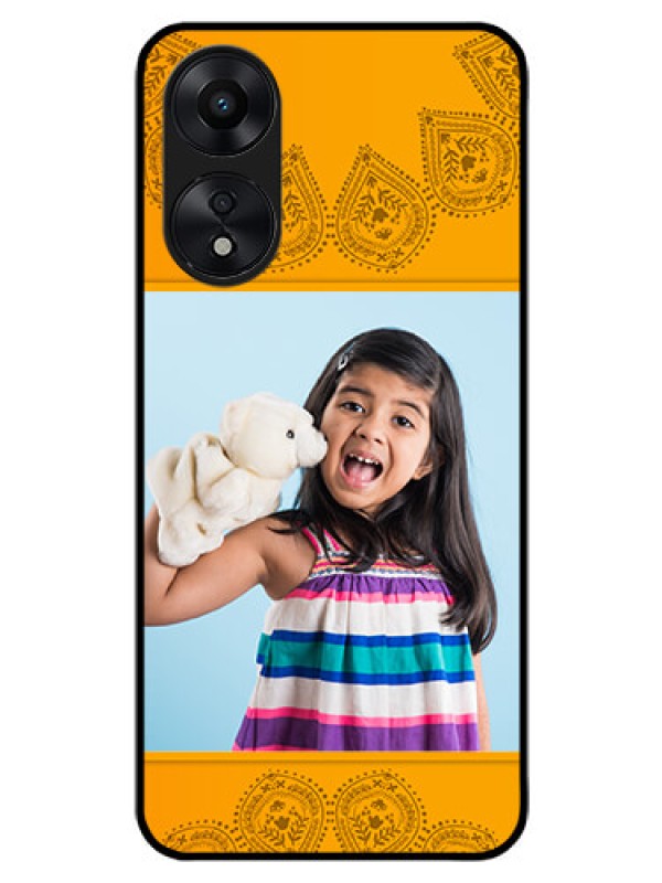 Custom Oppo A78 5G Personalized Glass Phone Case - Photo Wedding Design