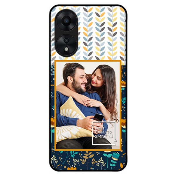 Oppo A78 5G Custom Glass Mobile Case - Pattern Design
