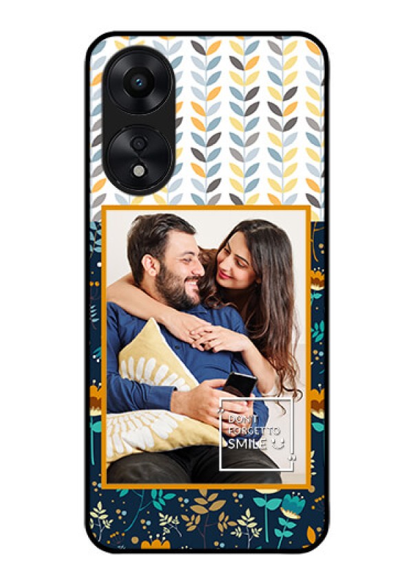 Oppo A78 5G Custom Glass Mobile Case - Pattern Design
