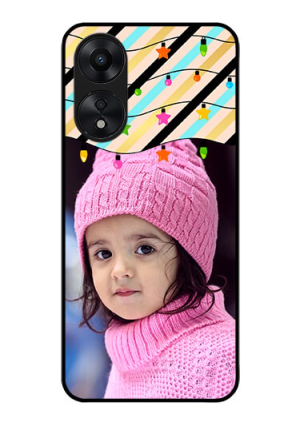 Oppo A78 5G Custom Glass Mobile Case - Lights Hanging Design