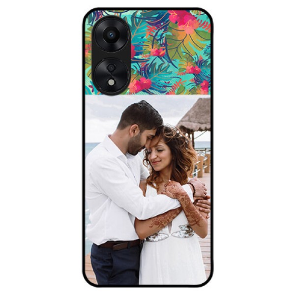 Oppo A78 5G Photo Printing on Glass Case - Watercolor Floral Design Oppo A78 5G Photo Printing on Glass Case - Watercolor Floral Design