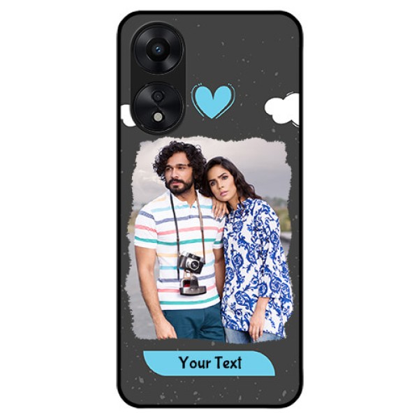 Oppo A78 5G Custom Glass Phone Case - Splashes with love doodles Design Oppo A78 5G Custom Glass Phone Case - Splashes with love doodles Design