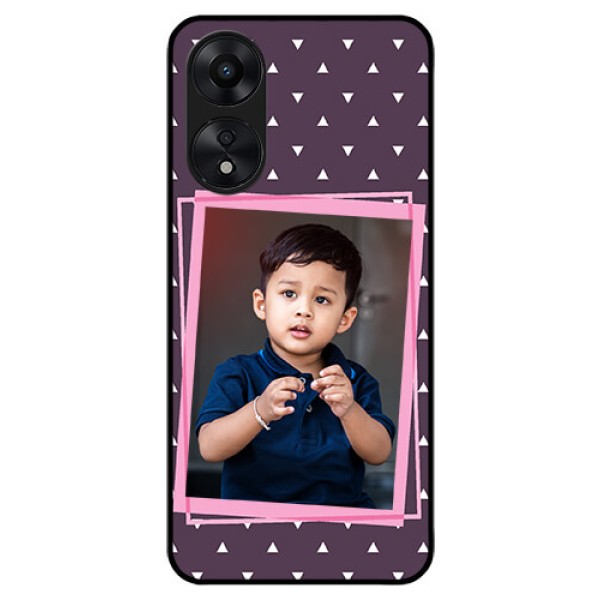 Oppo A78 5G Custom Glass Mobile Case - Triangle Pattern Dotted Design Oppo A78 5G Custom Glass Mobile Case - Triangle Pattern Dotted Design