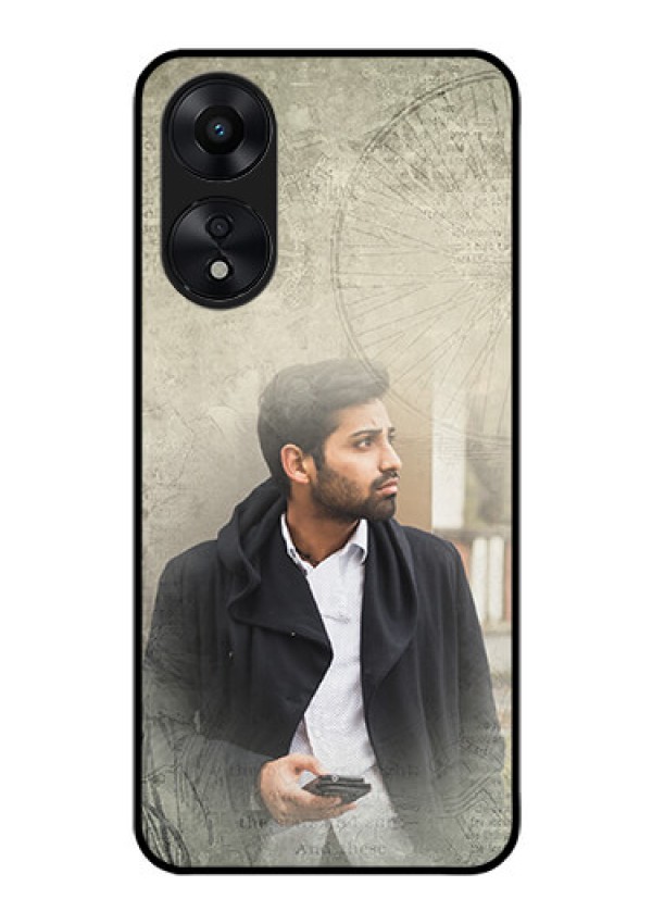Oppo A78 5G Custom Glass Phone Case - with vintage design