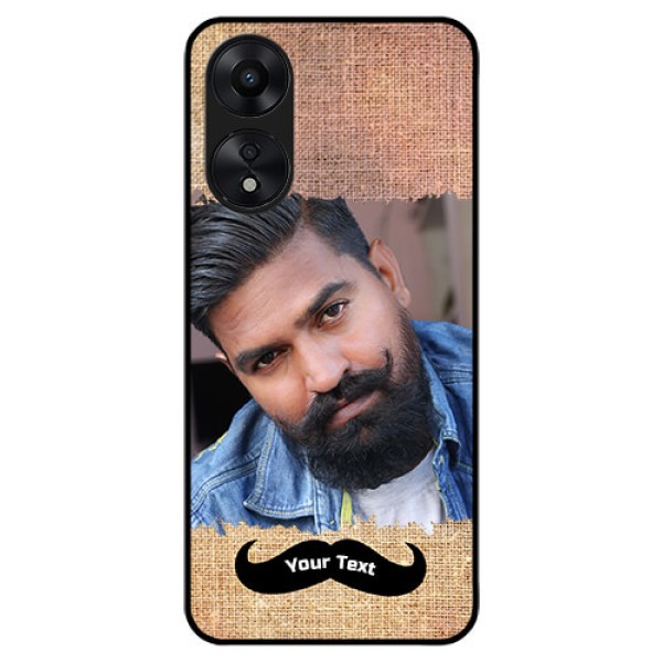 Oppo A78 5G Personalized Glass Phone Case - with Texture Design