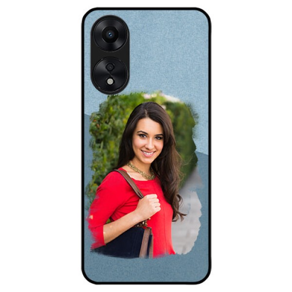 Oppo A78 5G Custom Glass Mobile Case - Grunge Line Art Design