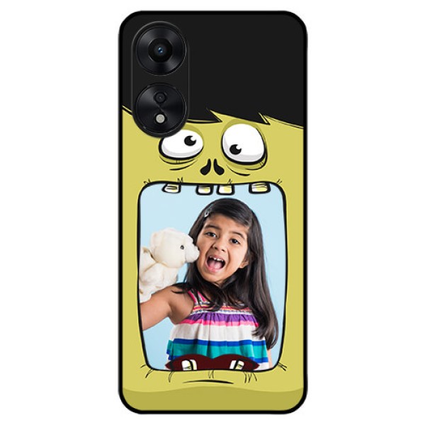 Oppo A78 5G Personalized Glass Phone Case - Cartoon monster back case Design Oppo A78 5G Personalized Glass Phone Case - Cartoon monster back case Design