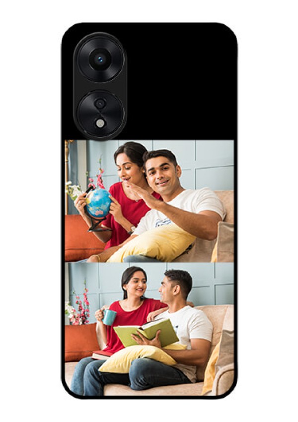 Oppo A78 5G 2 Images on Glass Phone Cover
