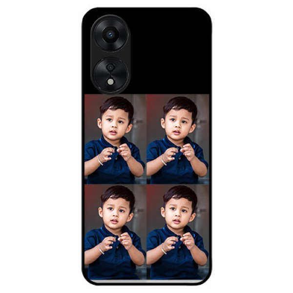 Oppo A78 5G 4 Image Holder on Glass Mobile Cover