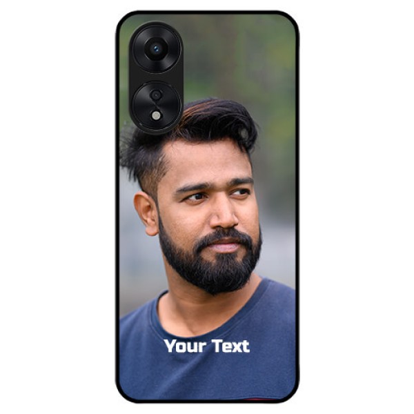 Oppo A78 5G Glass Mobile Cover: Photo with Text
