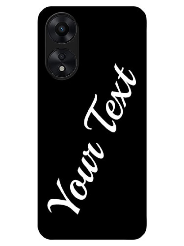 Custom Oppo A78 5G Custom Glass Mobile Cover with Your Name