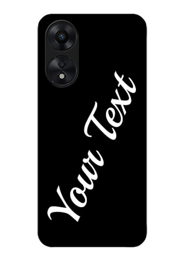 Oppo A78 5G Custom Glass Mobile Cover with Your Name