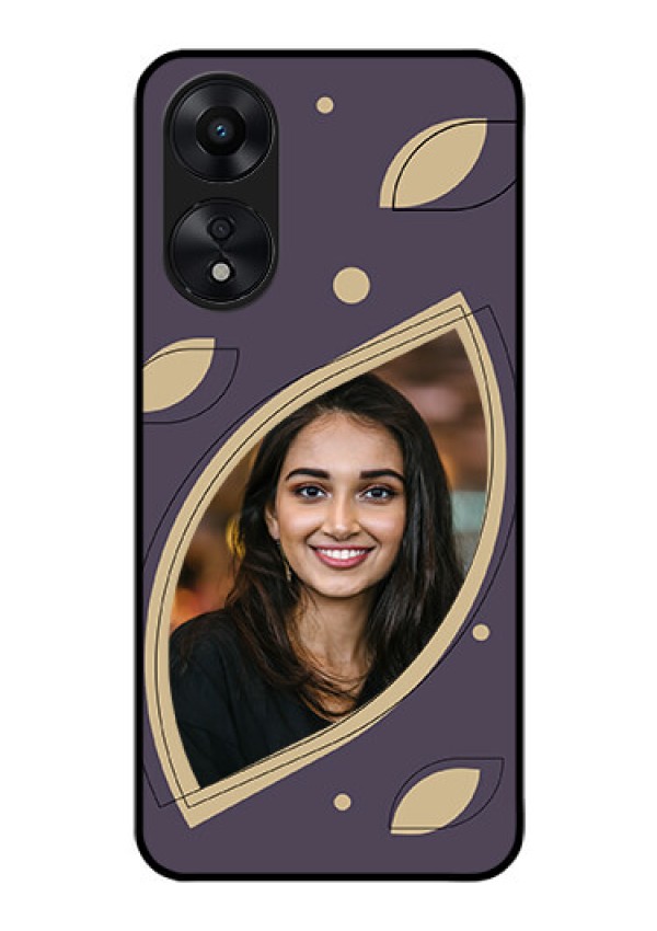 Oppo A78 5G Custom Glass Mobile Case - Falling Leaf Design