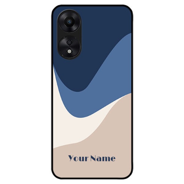 Oppo A78 5G Custom Glass Phone Case - Abstract Drip Art Design
