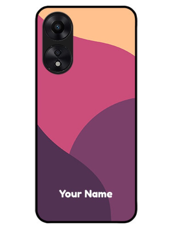 Custom Oppo A78 5G Custom Glass Phone Case - Mixed Multi-colour abstract art Design