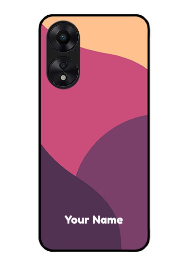 Oppo A78 5G Custom Glass Phone Case - Mixed Multi-colour abstract art Design