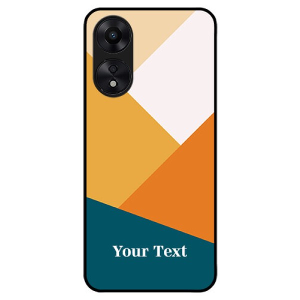 Oppo A78 5G Personalized Glass Phone Case - Stacked Multi-colour Design Oppo A78 5G Personalized Glass Phone Case - Stacked Multi-colour Design