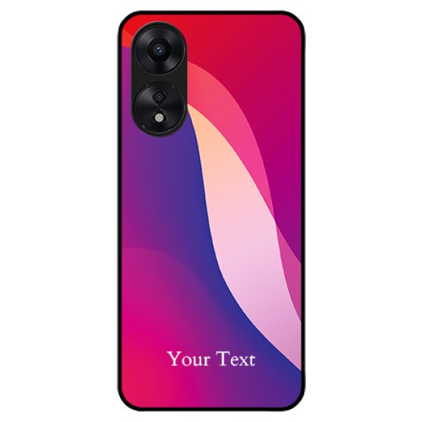 Oppo A78 5G Personalized Glass Phone Case - Digital abstract Overlap Design Oppo A78 5G Personalized Glass Phone Case - Digital abstract Overlap Design